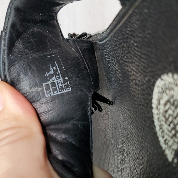 Fitflop Womens Chacha Leather Thong Wedge Sandals shoes sz 7 - Picture 10 of 11